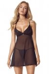 Obsessive Babydoll i stringi Latinesa czarne