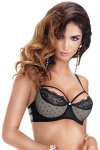 Róża Biustonosz Zulaj semi-soft czarny