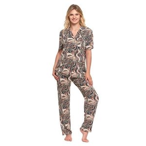 PIŻAMA DAMSKA WISKOZA PLUS SIZE PDD5800-004 - AW2024/25