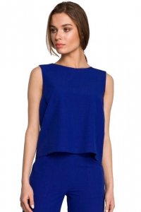 Stylove S257 Bluzka bez rękawów - chabrowa