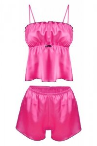 D Karen KOMPLET ELWIRA SATYNA PINK