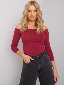 Bluzka-RV-BZ-4692.61-bordowy rozmiar - XL