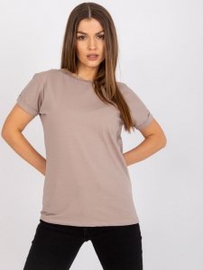Bluzka-RV-BZ-7544.00-ciemny bezowy rozmiar - XL