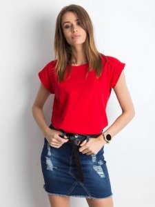 T-shirt-RV-TS-4833.01P-czerwony rozmiar - XS