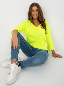 Bluzka-RV-BZ-7663.05-fluo żółty rozmiar - ONE SIZE