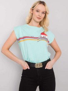 Bluzka-FA-BZ-7139.73P-mietowy rozmiar - ONE SIZE