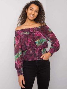 Bluzka-DHJ-BZ-15175-2.10P-ciemny fioletowy rozmiar - ONE SIZE