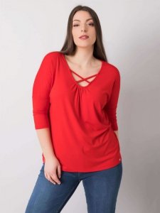Bluzka-RV-BZ-6329.43P-czerwony rozmiar - 3XL
