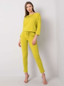Spodnie dresowe-RV-DR-5222.59-limonkowy rozmiar - S
