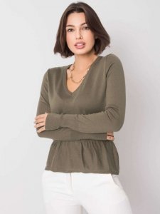 Bluzka-259-BZ-22513.73-khaki rozmiar - XS