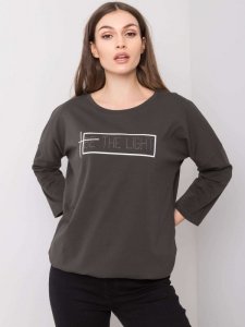 Bluzka-RV-BZ-6222.18-ciemny khaki rozmiar - ONE SIZE