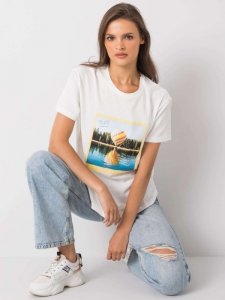 T-shirt-PM-TS-SS21CA82.16-ecru rozmiar - S
