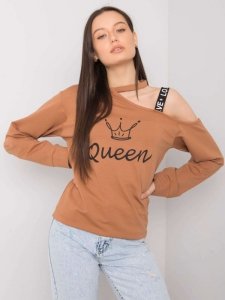 Bluzka-FA-BZ-6425.43P-camelowy rozmiar - S/M