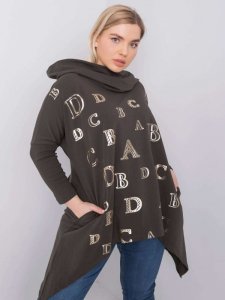 Bluzka-RV-BZ-6458.46P-ciemny khaki rozmiar - ONE SIZE