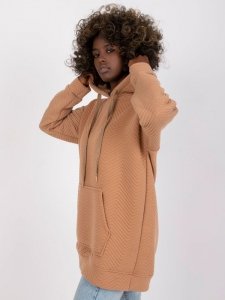 Bluza-RV-BL-7487.66-camelowy rozmiar - S/M