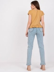 T-shirt-TW-TS-1053.21X-camelowy rozmiar - M