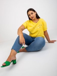 T-shirt-RV-TS-7776.02P-żółty rozmiar - ONE SIZE