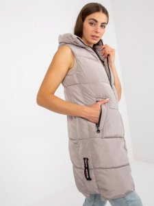 Kamizelka-NM-KZ-P22-6608.98P-ciemny bezowy rozmiar - XL