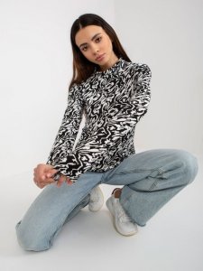 Bluzka-LK-BZ-509197-1.51P-biało-czarny rozmiar - S/M