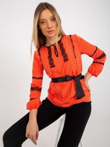 Bluzka-LK-BZ-506122.35X-pomarańczowy rozmiar - 42