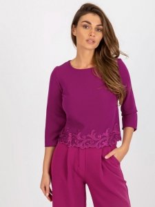 Bluzka-LK-BZ-505970.33P-fioletowy rozmiar - 42