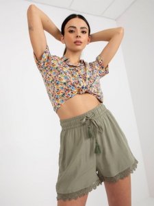 Szorty-D73760M62233KB-khaki rozmiar - XS