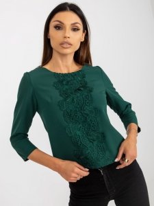 Bluzka-LK-BZ-506522.07-ciemny zielony rozmiar - 40