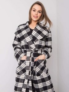 Płaszcz-LK-PL-508300.96P-czarno-biały rozmiar - 36