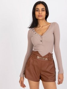 Szorty-DHJ-SN-5060.66P-brązowy rozmiar - XL