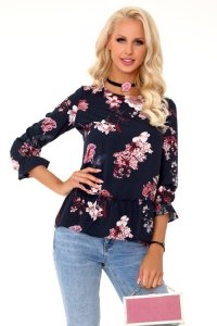Bluzka Breanna Dark Blue 85329 rozmiar - S