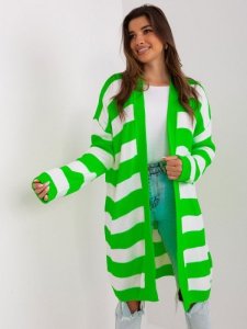Kardigan-BA-SW-8033.21-fluo zielony rozmiar - ONE SIZE
