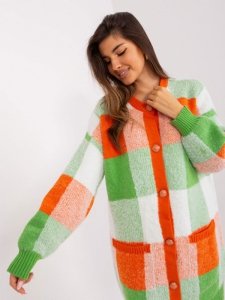 Kardigan-BA-SW-0318.33X-pomarańczowy rozmiar - ONE SIZE