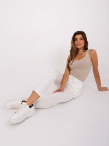 Spodnie dresowe-RV-DR-8370-1.57P-ecru rozmiar - S/M