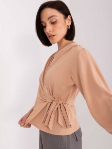 Bluzka-EM-BZ-3035.36-camelowy rozmiar - L