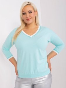 Bluzka-RV-BZ-8986.89P-mietowy rozmiar - ONE SIZE