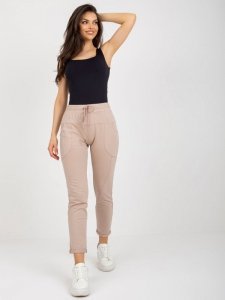 Spodnie dresowe-RV-DR-8696.20-beżowy rozmiar - L/XL