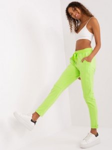 Spodnie dresowe-RV-DR-7517.22-limonkowy rozmiar - S