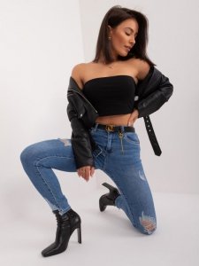 Spodnie jeans-PM-SP-J1330-14.31X-ciemny niebieski rozmiar - M