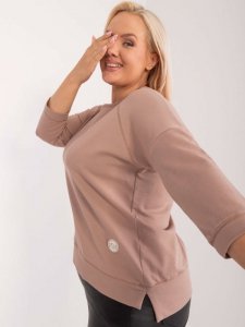 Bluzka-RV-BZ-9221.95-ciemny bezowy rozmiar - ONE SIZE