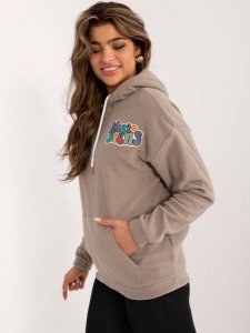 Bluza-D20005M02679A-ciemny bezowy rozmiar - XL