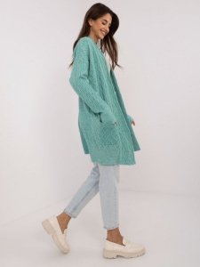 Kardigan-AT-SW-2366.61-mietowy rozmiar - ONE SIZE