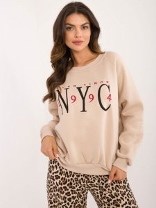 Bluza-EM-BL-857.88-beżowy rozmiar - ONE SIZE