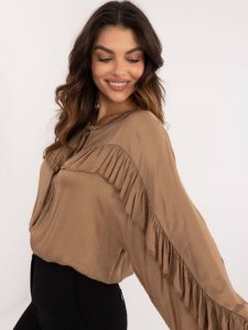 Koszula-TW-KS-BI-12022.16P-camelowy rozmiar - ONE SIZE