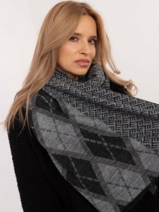 Chustka-AT-CH-12301.82P-szaro-czarny rozmiar - ONE SIZE