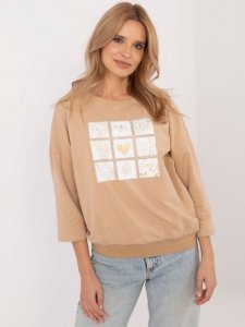 Bluzka-CLM-BZ-1268.67-camelowy rozmiar - L