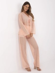 Komplet-LK-KMPL-509993.87-brzoskwiniowy rozmiar - S/M