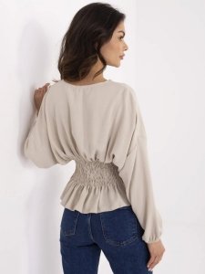 Bluzka-D50021F11088A-beżowy rozmiar - L/XL