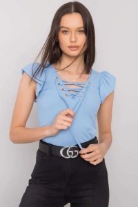 Bluzka Model DHJ-BZ-13301.34P Light Blue - Italy Moda Hurtownia odzieży on-line, moda damska, bielizna i obuwie dla kobiet - Mat