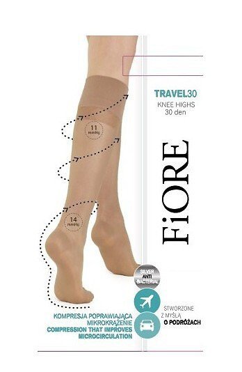 Podkolanówki BODY CARE TRAVEL FIRM 30