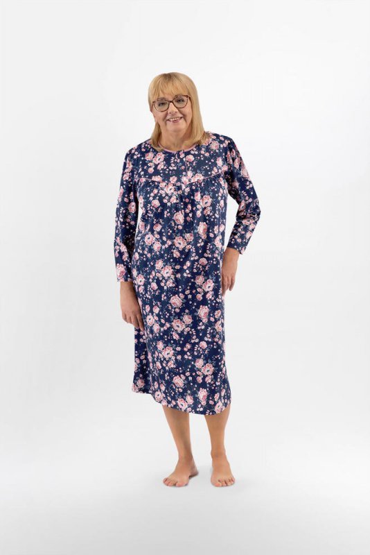 KOSZULA NOCNA DAMSKA BOGNA II 204 3XL-4XL DŁ/RĘKAW